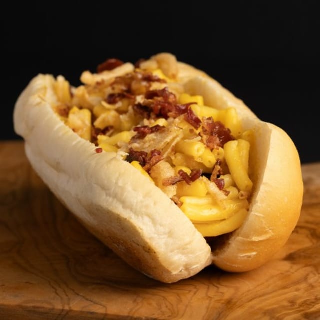 Mac & Cheese Dog.